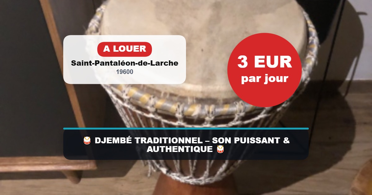 🥁 DJEMBÉ TRADITIONNEL – SON PUISSANT & AUTHENTIQUE 🥁