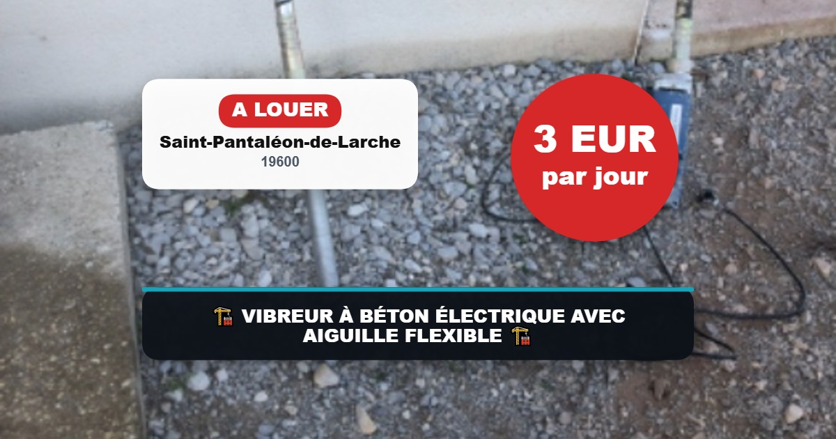 🏗️ VIBREUR À BÉTON ÉLECTRIQUE AVEC AIGUILLE FLEXIBLE 🏗️