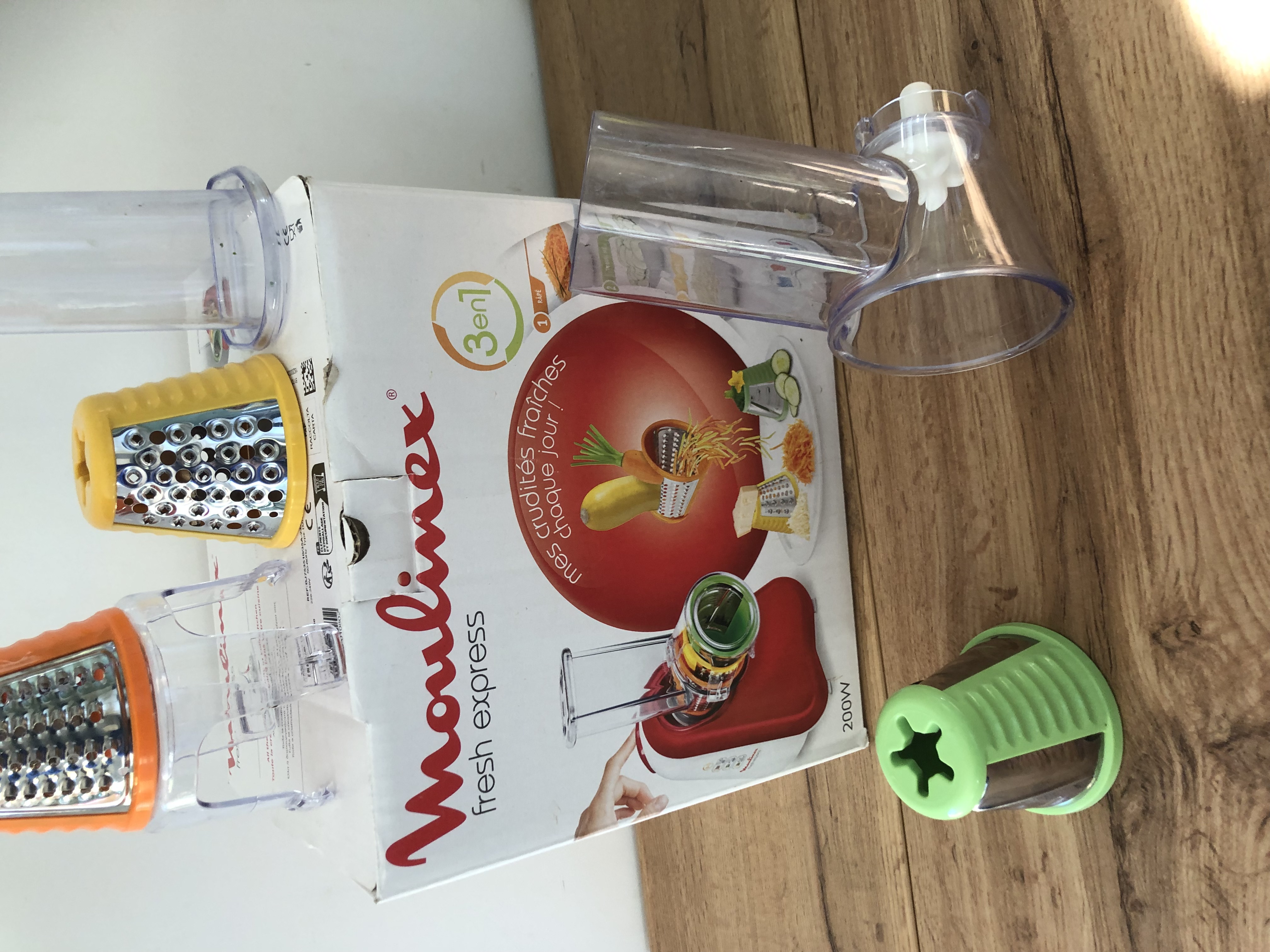 🔴 RÂPE / ÉMINCEUR ÉLECTRIQUE MOULINEX FRESH EXPRESS – 3 EN 1 🔴